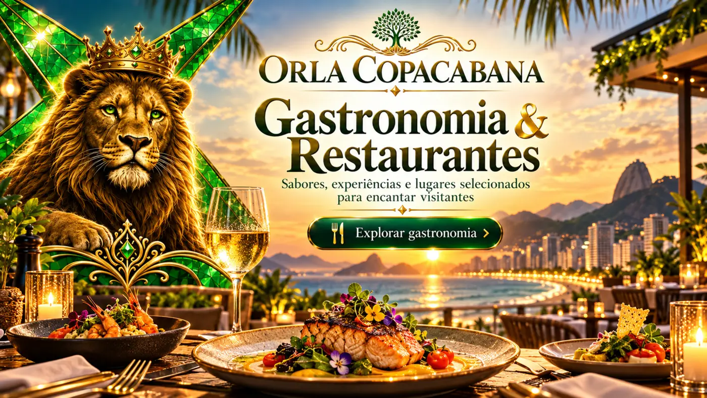 Experiência gastronômica em Copacabana e no Rio de Janeiro